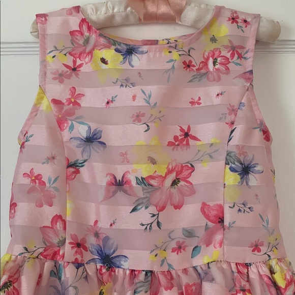 Primark Pink & Yellow Floral Dress 4/5 *Small Flaw - Picture 2 of 14